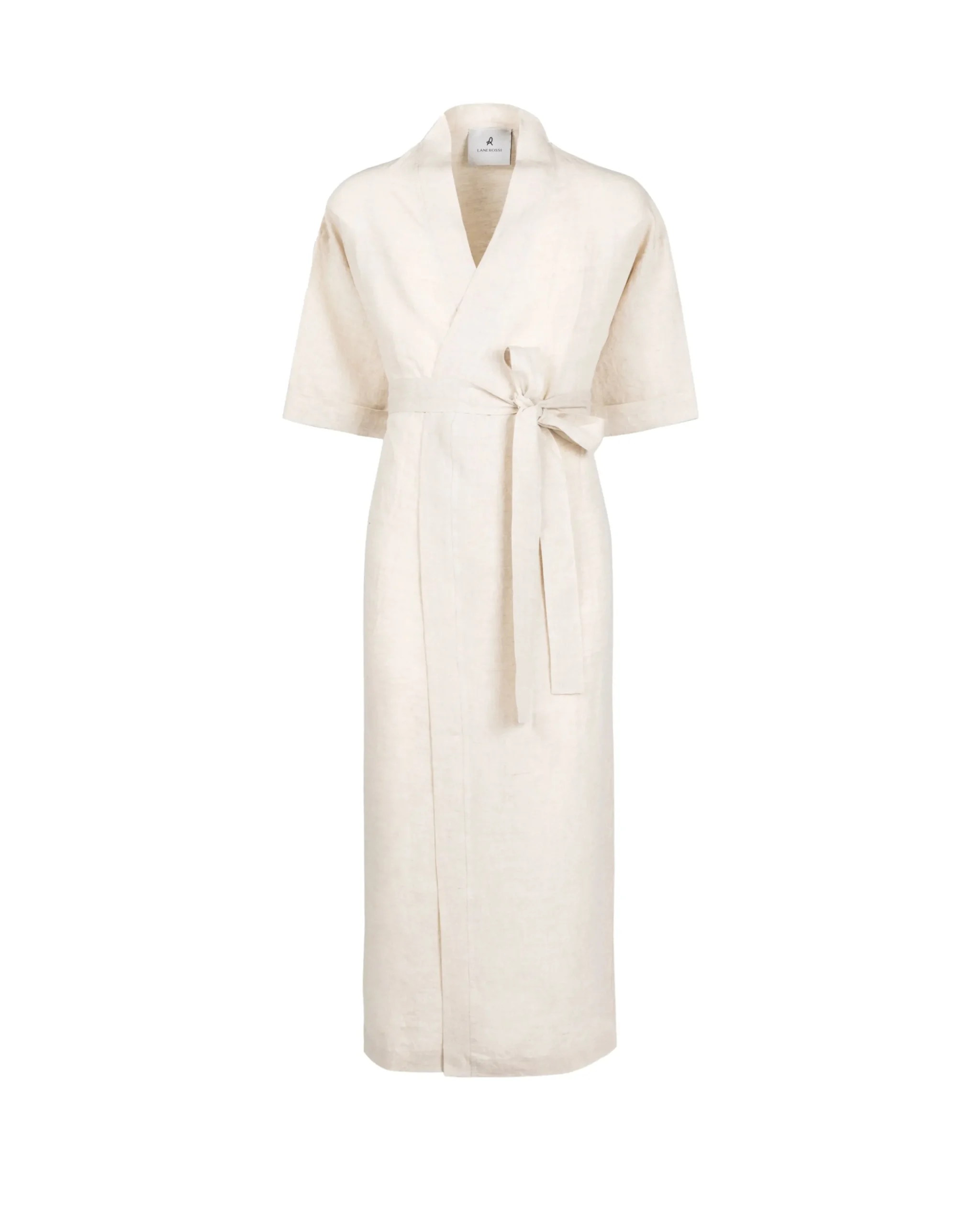 Accappatoi|Lanerossi Kimono vestaglia in lino Naturale