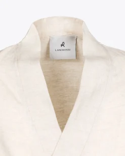 Accappatoi|Lanerossi Kimono vestaglia in lino Naturale