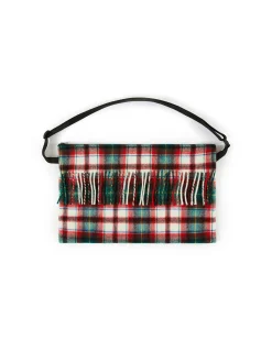 Borse|Lanerossi Tartan borsa in lana Rosso